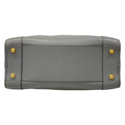 Loewe Handbag Amazona 36 Gray Leather