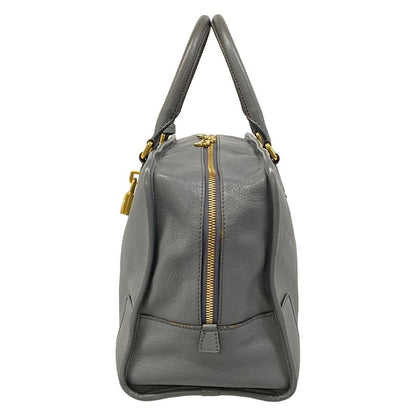 Loewe Handbag Amazona 36 Gray Leather