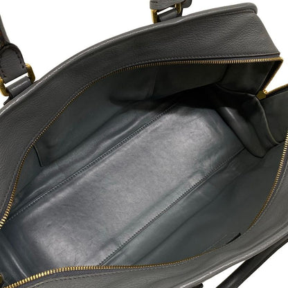 Loewe Handbag Amazona 36 Gray Leather