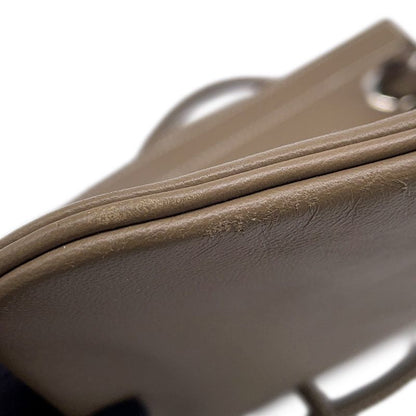 Hermes Shoulder Bag Sac Aline Mini Etoupe Silver Swift