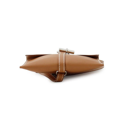 Hermes Shoulder Bag Glenan to Go Gold Silver Swift