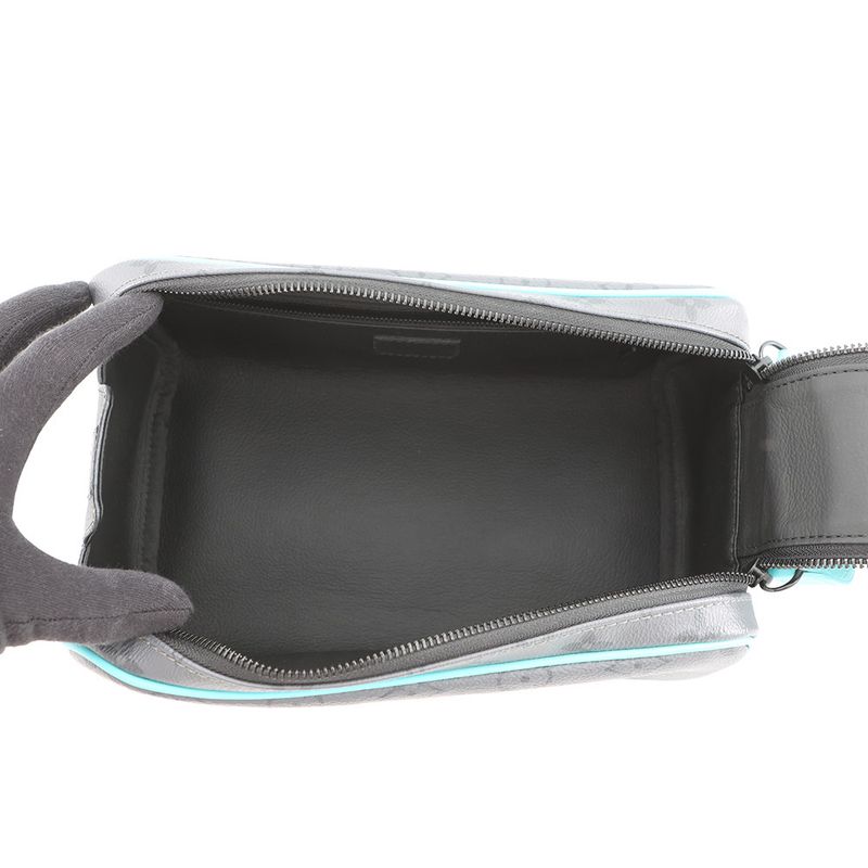 Louis Vuitton Clutch Monogram Eclipse Reverse Dopp Kit Black