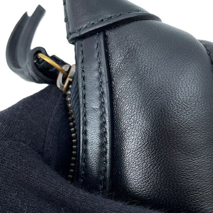 Gucci Chain Shoulder Bag GG Marmont Small Quilted Leather Black