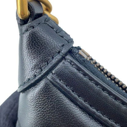 Gucci Chain Shoulder Bag GG Marmont Small Quilted Leather Black