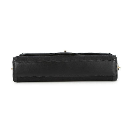 Gucci Shoulder Bag le Che GG Canvas Leather Black