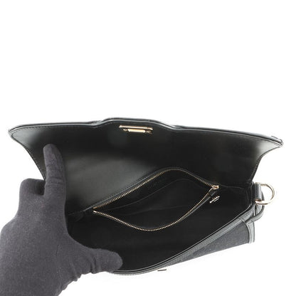 Gucci Shoulder Bag le Che GG Canvas Leather Black