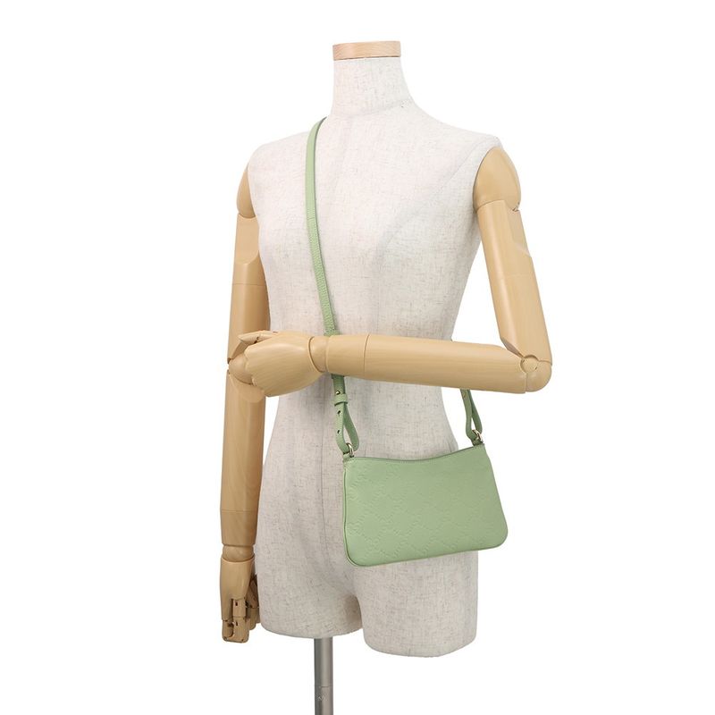 Gucci Shoulder Bag GG Emblem Super Mini Leather