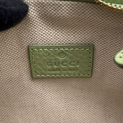Gucci Shoulder Bag GG Emblem Super Mini Leather