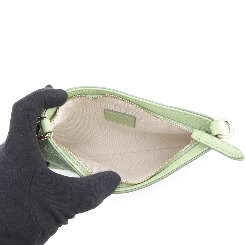 Gucci Shoulder Bag GG Emblem Super Mini Leather