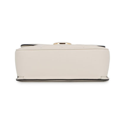 Gucci Shoulder Bag Deco Chain Bag Leather 2-Way White