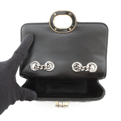 Gucci Shoulder Bag Deco Mini Chain Bag Leather 2-Way Black