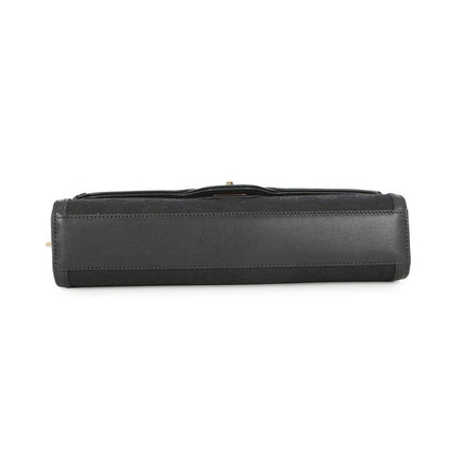 Gucci Shoulder Bag le Che GG Canvas Leather Black
