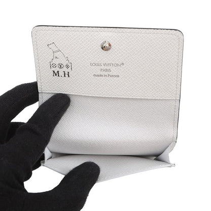 Louis Vuitton Card Case Monogram Taigarama Amberop Business Holder White