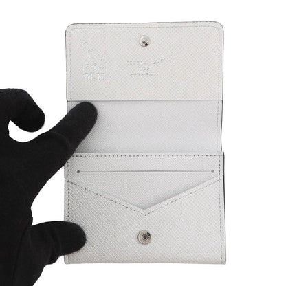 Louis Vuitton Card Case Monogram Taigarama Amberop Business Holder White