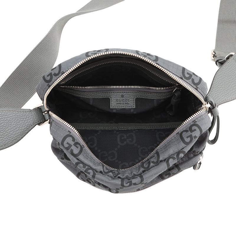 Gucci Shoulder Bag Econylon GG Polyester Black