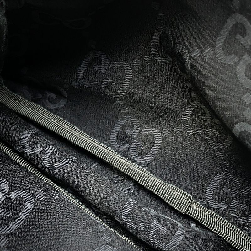Gucci Shoulder Bag Econylon GG Polyester Black
