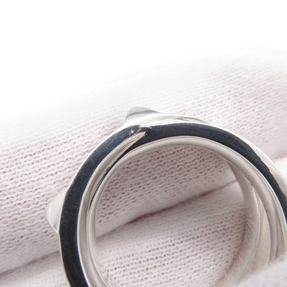 Hermes Ring Cl De-H Double Round Silver 51