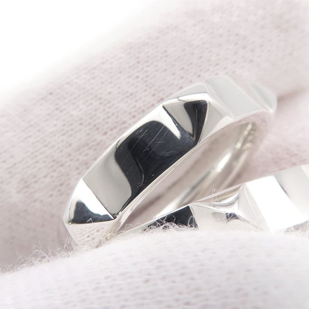 Hermes Ring Cl De-H Double Round Silver 51