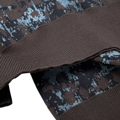 Hermes Knit Turtleneck All Over Pattern Wool XS Top Sweater