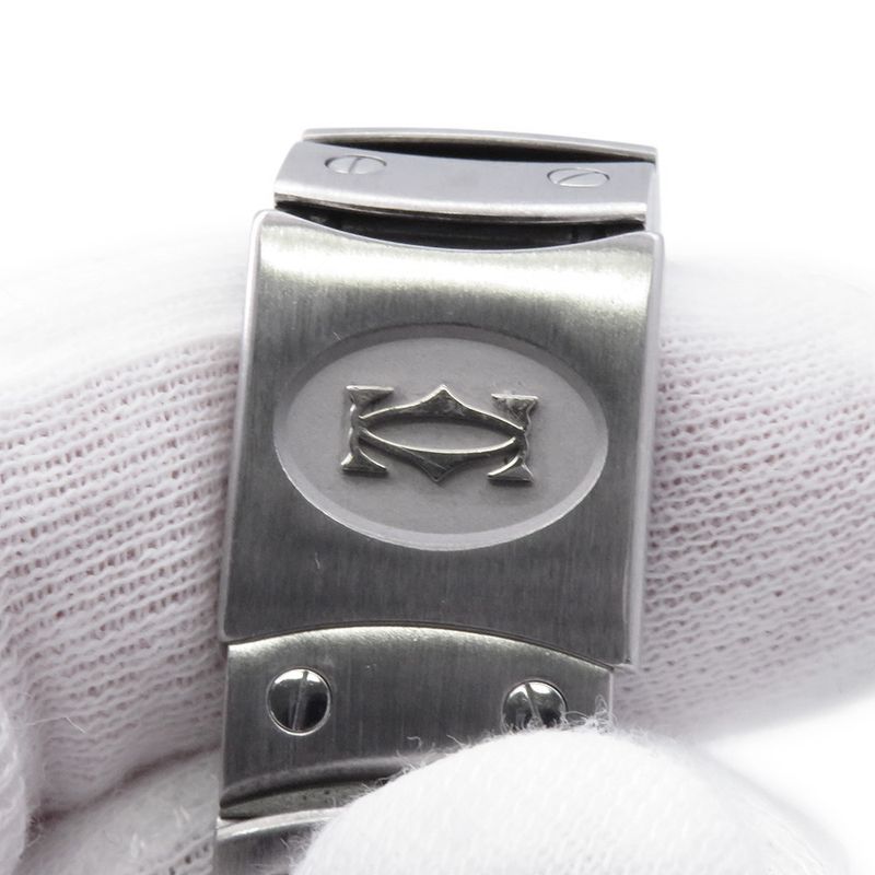 Cartier Santosk Ga MM Watch White Dial