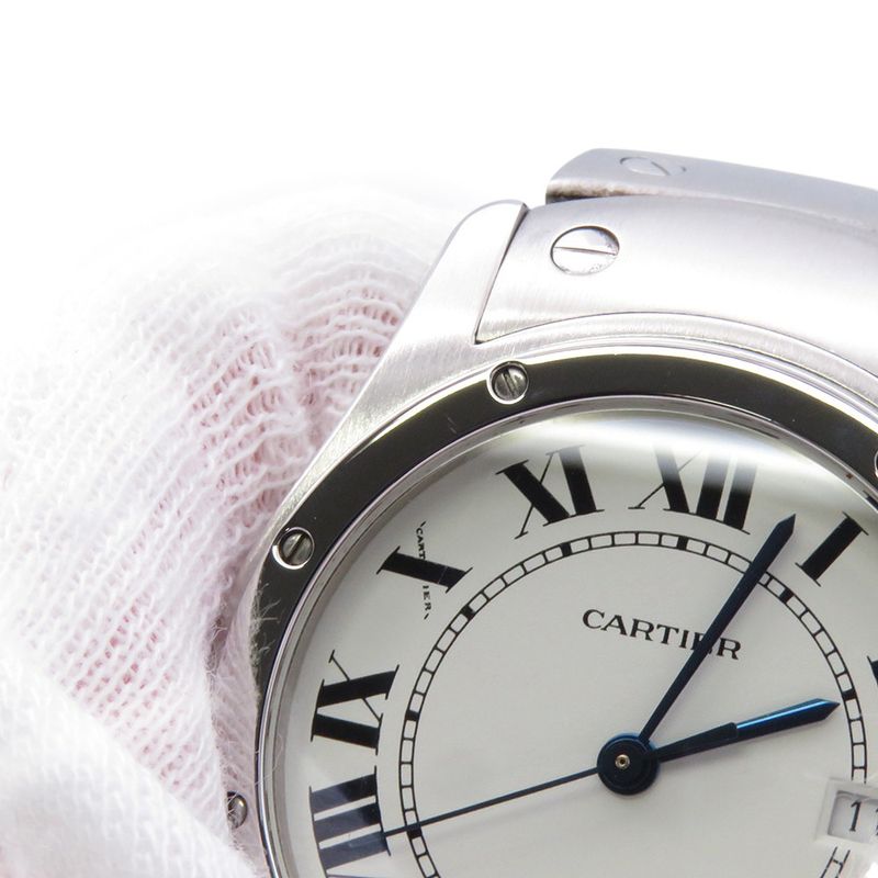 Cartier Santosk Ga MM Watch White Dial