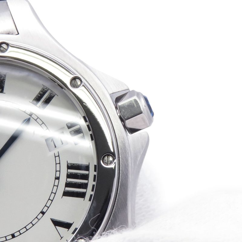 Cartier Santosk Ga MM Watch White Dial