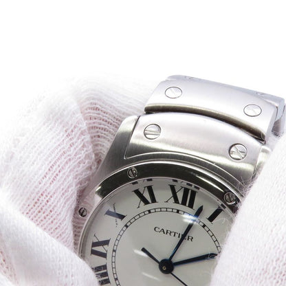 Cartier Santosk Ga MM Watch White Dial
