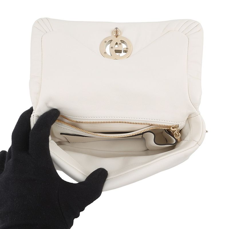Gucci Chain Shoulder Bag GG Milano Top Handle