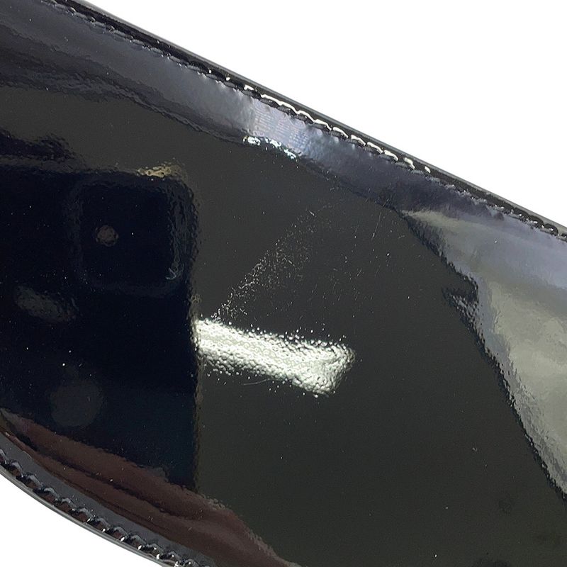 Saint Laurent Paris Shoulder Bag June Patent Leather Black
