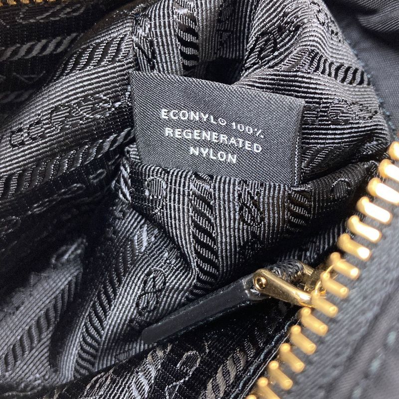 Prada Logo Chain Shoulder Bag Nylon