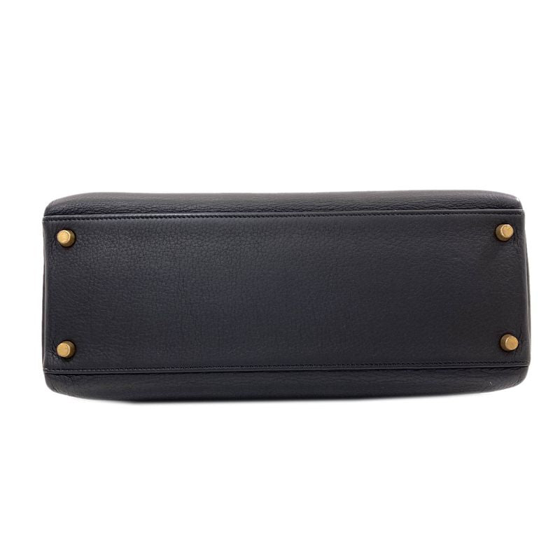 Hermes Kelly 32 Retourne Gold Handbag Taurillon