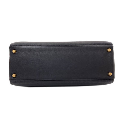 Hermes Kelly 32 Retourne Gold Handbag Taurillon