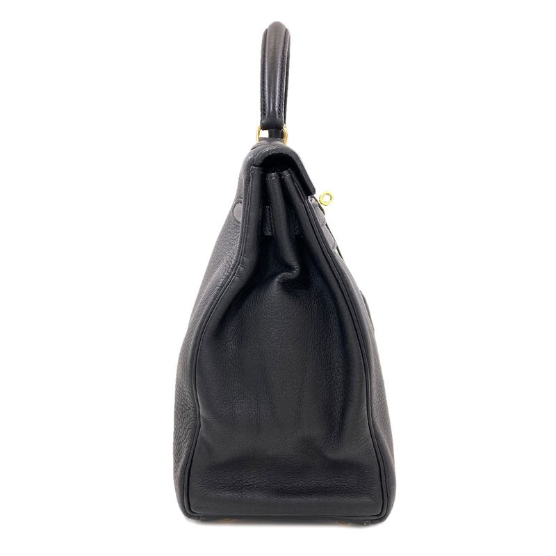 Hermes Kelly 32 Retourne Gold Handbag Taurillon