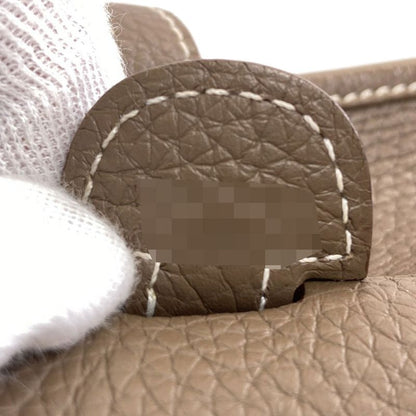 Hermes Evelyne 3 PM Etoupe Silver Shoulder Bag Taurillon