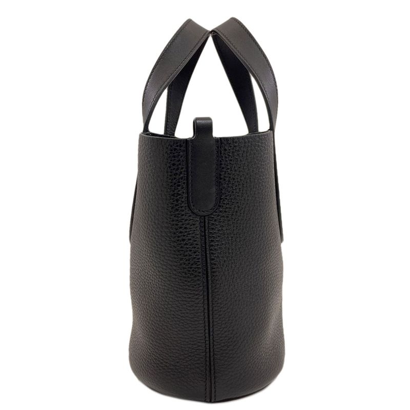 Hermes in the Loop Silver Handbag Taurillon