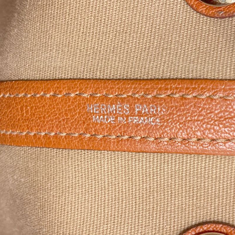 Hermes Garden Party TPM Silver Handbag Toile Officier Negonda