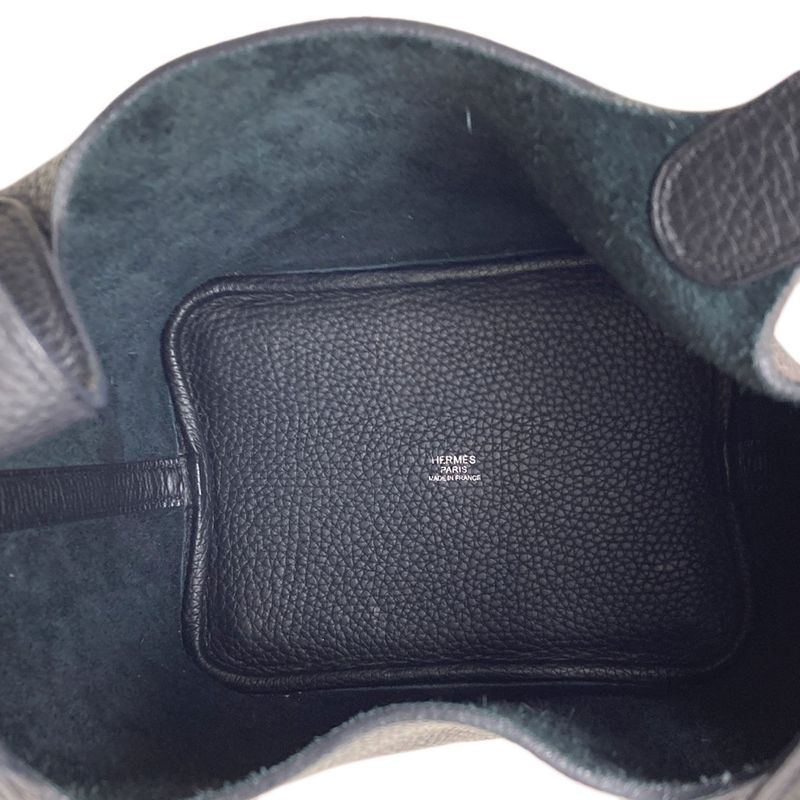 Hermes Picotin Lock PM Silver Handbag Taurillon