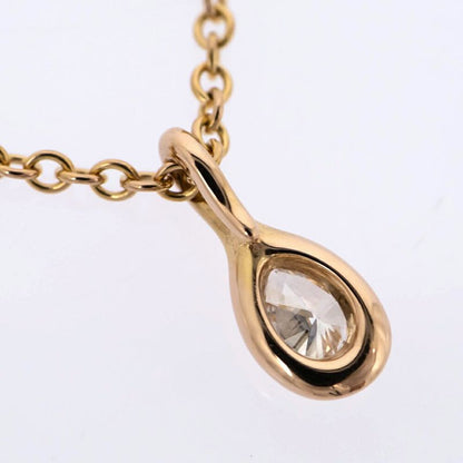 Tiffany & Co by the Yard Teardrop Necklace 18k Diamond 42 cm Peretti