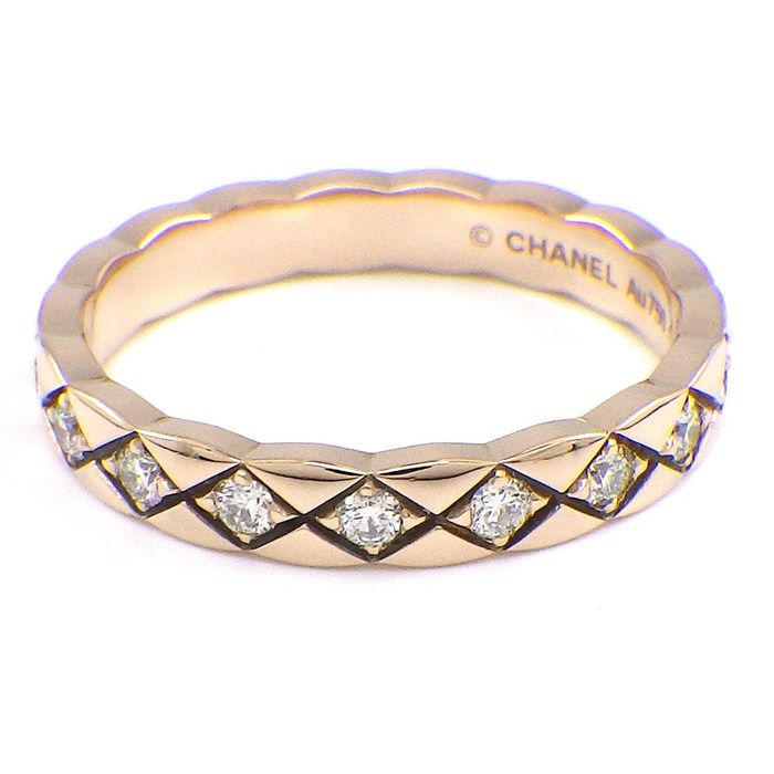Chanel Ring Coco Crush Mini Quilted Full Eternity Points Diamond Total . 52