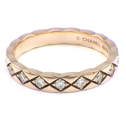 Chanel Ring Coco Crush Mini Quilted Full Eternity Points Diamond Total . 52
