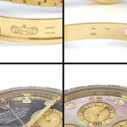 Rolex Watch Cosmograph Daytona Roulett 8 Points Diamond Index Black Shell Dial
