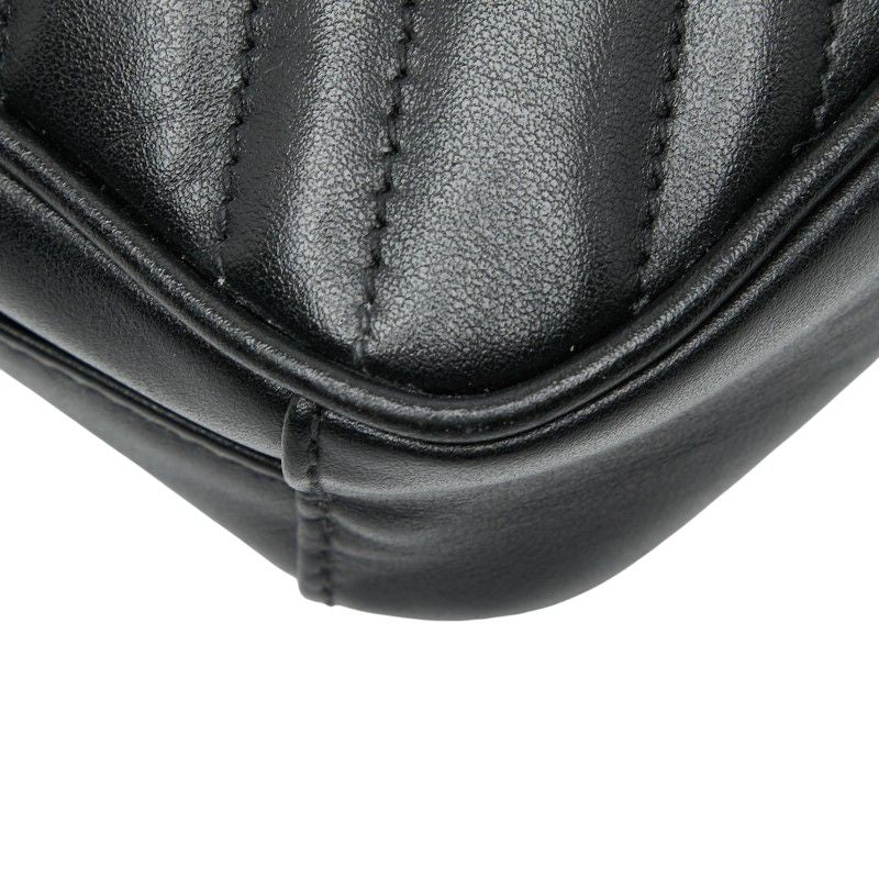 Gucci GG Marmont Chain Mini Shoulder Bag Black Leather