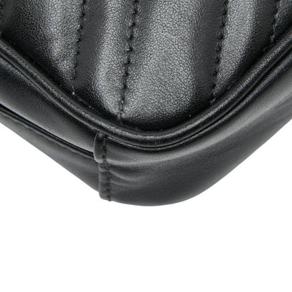 Gucci GG Marmont Chain Mini Shoulder Bag Black Leather