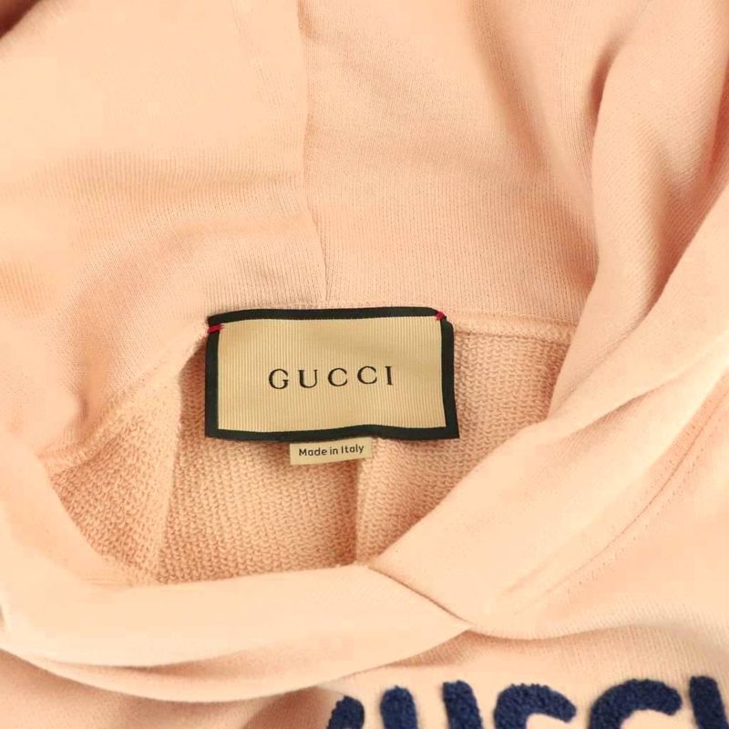 Gucci Interlocking Hoodie Sweatshirt Pullover S Light Pink CX