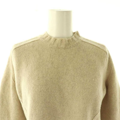 Celine Filo Yak Wool Cropped Knit Sweater Pullover XS Beige CX