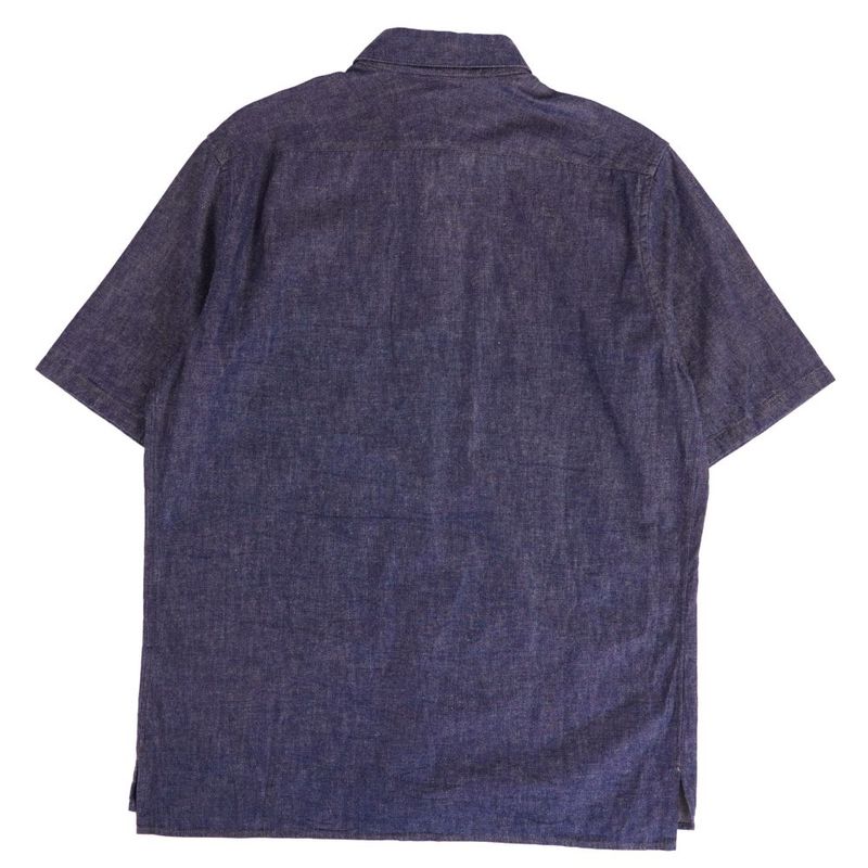 Hermes Shirt Denim Short Sleeve Cotton Lamb