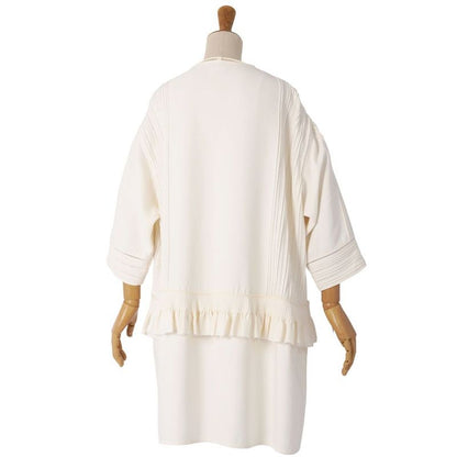 Hermes Dress 3/4 Sleeve Silk Cotton