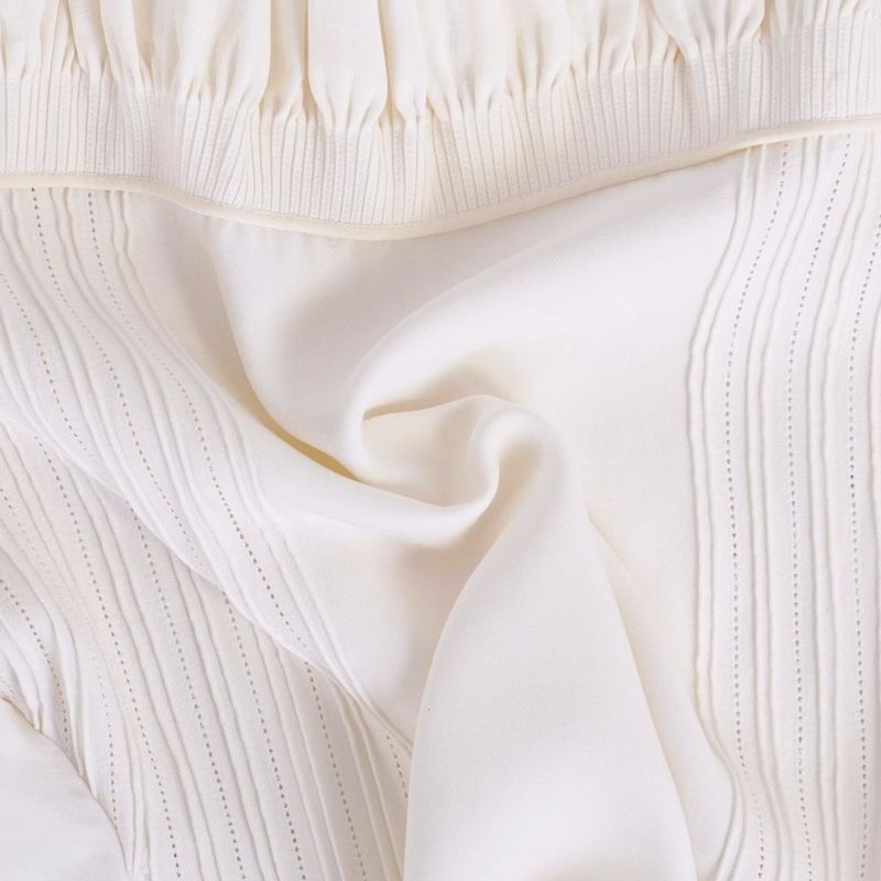 Hermes Dress 3/4 Sleeve Silk Cotton
