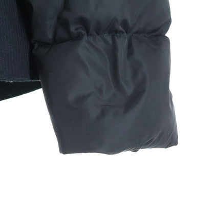 Moncler Ruffle Zip Up Jacket Black