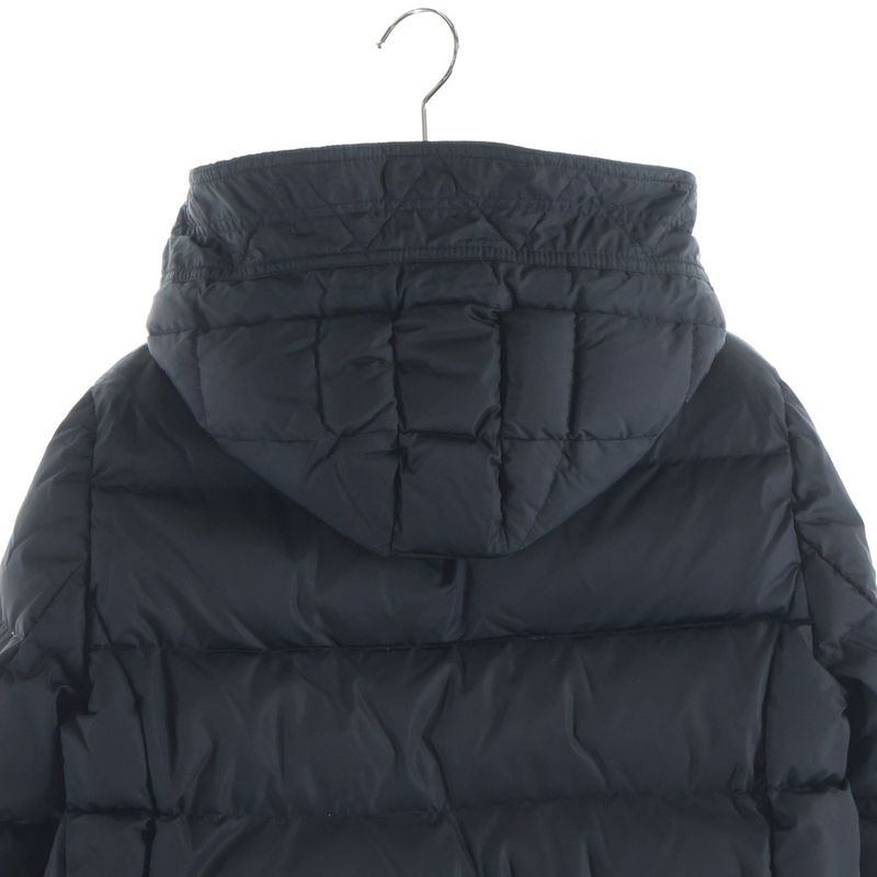 Moncler Ruffle Zip Up Jacket Black